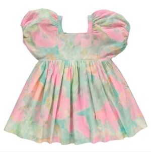 Pastel Tie-Dye Kids Dress